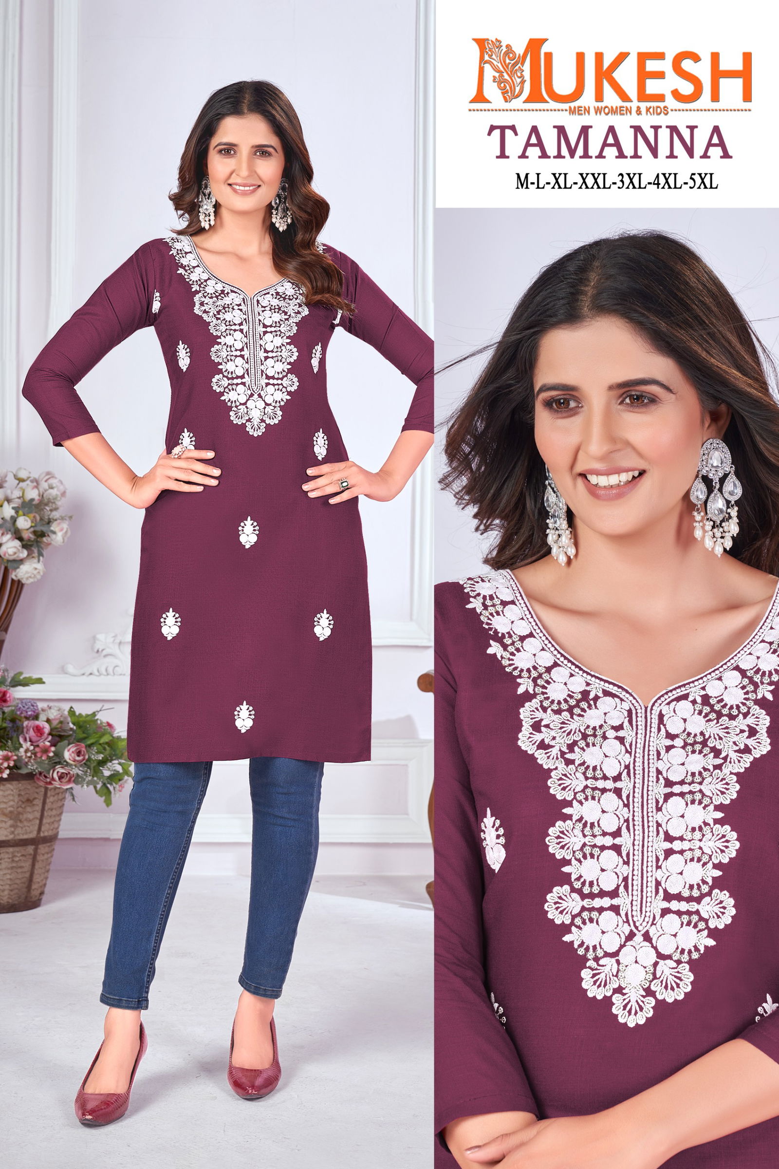 Tamanna Magic Cotton Slub Embroidery Kurti Wholesale Market In Surat